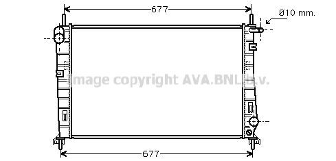 AVA QUALITY COOLING Радиатор, охлаждение двигателя FD2266